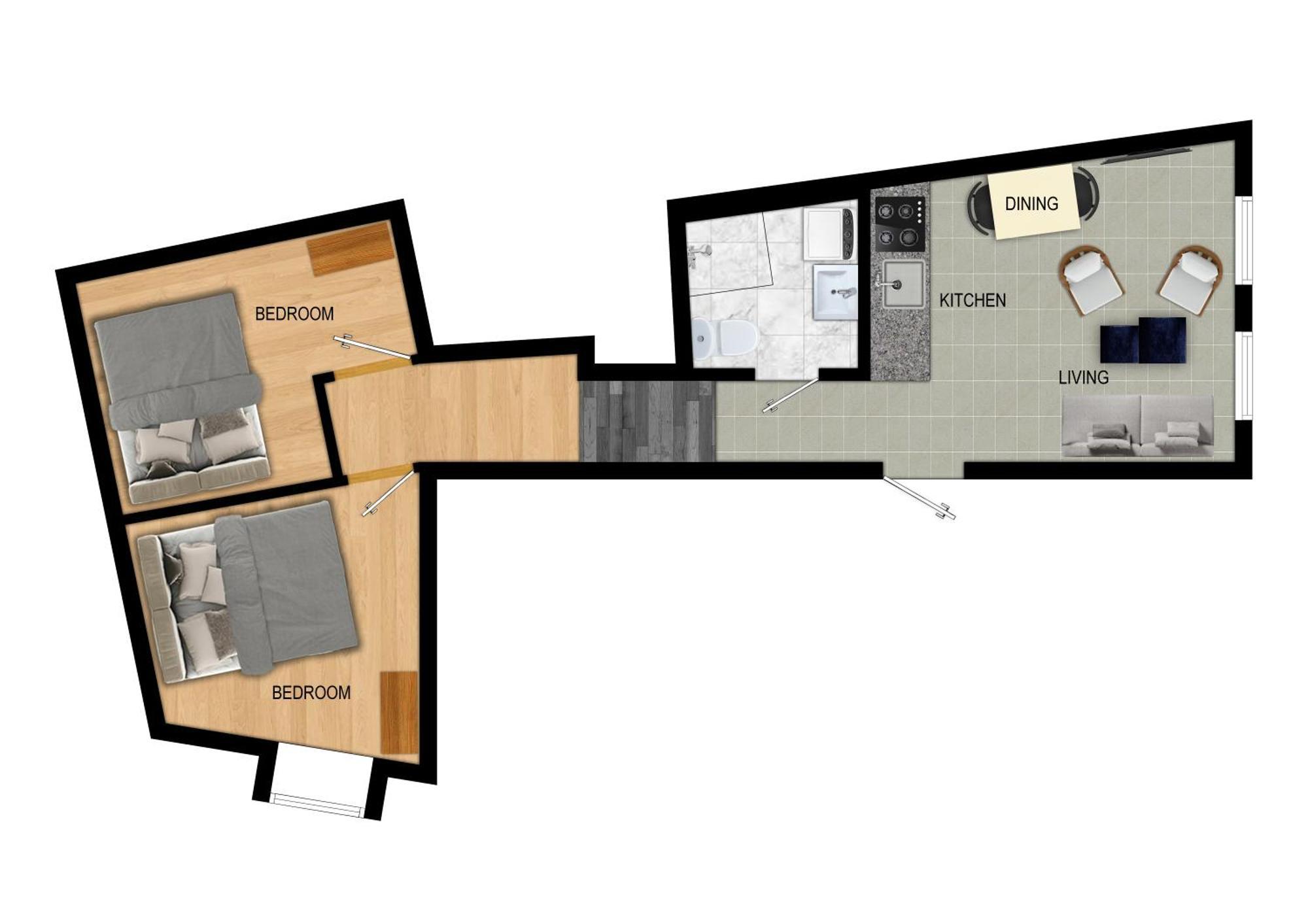 Renovated Jan 24 - Queen Beds - Behind Bryggen 卑爾根 外观 照片